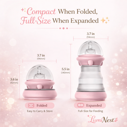 Luminest Foldable Silicone Baby Bottle